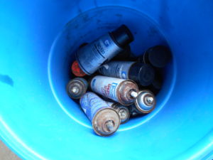 NPN Environmental Tank & Container Management Drummed paint canisters